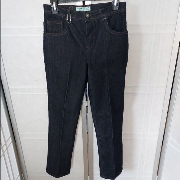 Charter Club NWOT Women's Dark Blue Jeans size 4P Short - Picture 1 of 3